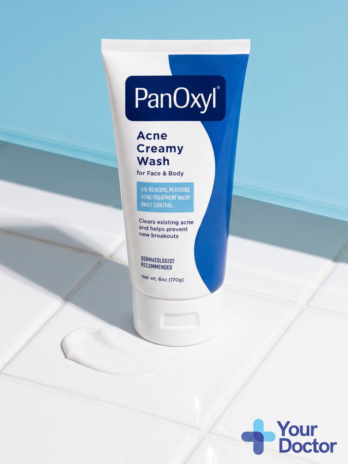 PanOxyl® Acne Creamy Wash, YourDoctor plate