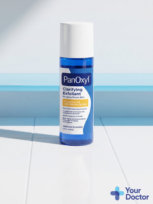 PanOxyl Clarifying Exfoliant, YourDoctor plate