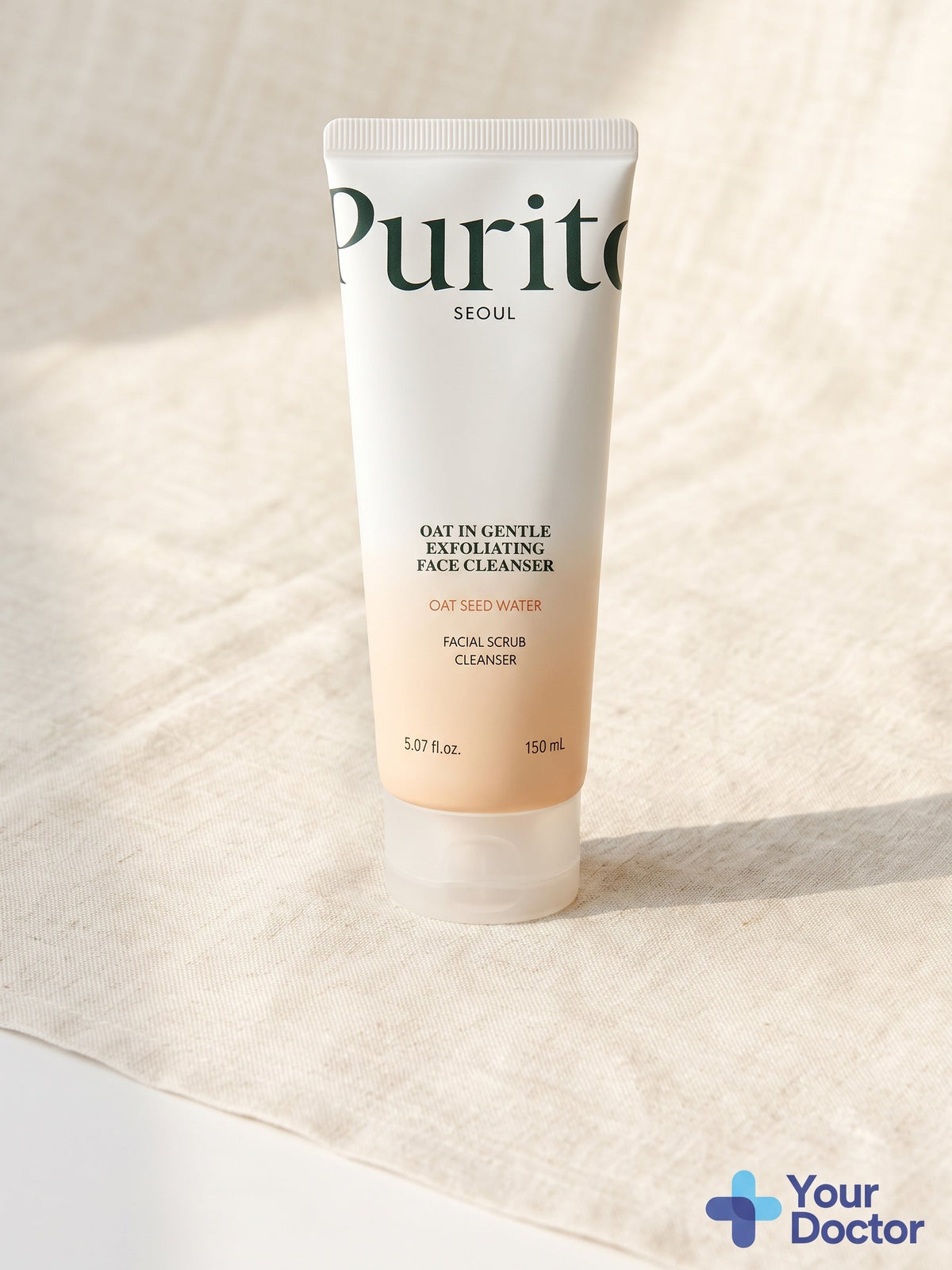 PURITO Oat In Gentle Exfoliating Face Cleanser, YourDoctor plate