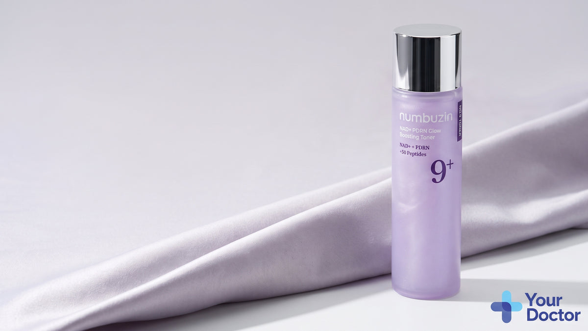 numbuzin No.9 NAD+ PDRN Glow Boosting Toner, YourDoctor plate