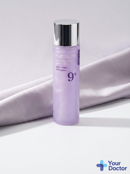 numbuzin No.9 NAD+ PDRN Glow Boosting Toner, YourDoctor plate
