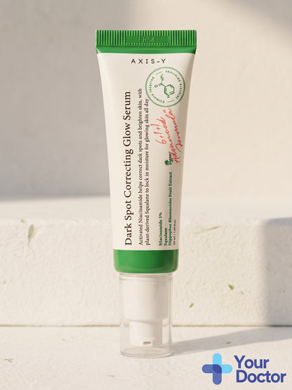 AXIS-Y Dark Spot Correcting Glow Serum, YourDoctor plate